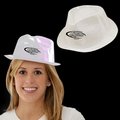 White Plastic Gangster Hat